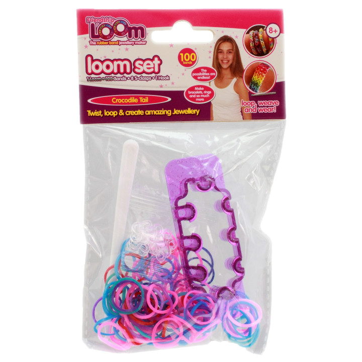 GUMKI LOOM BANDS Z KROSNEM 100 SZTUK 544023