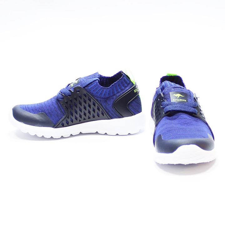 SNEAKERS KANGAROOS W-481 KIDS DK NAVY/LIME