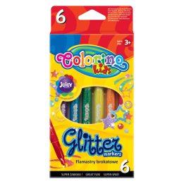 COLORINO FLAMASTRY BROKATOWE 6 KOLORÓW