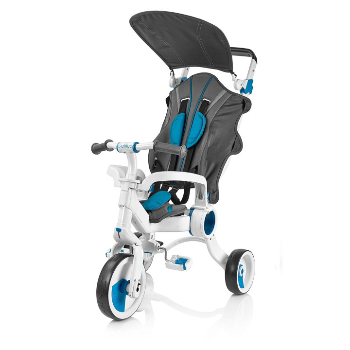 TRÓJKOŁOWY ROWEREK GALILEO STROLLCYCLE 4W1 BLUE