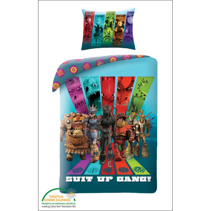 SINGLE DUVET SET 140 X 200 CM HOW TO TRAIN YOUR DRAGON HTTD-603BL
