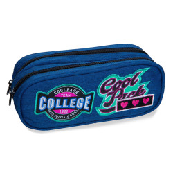 PIÓRNIK SASZETKA COOLPACK CLEVER GIRLS BADGES DENIM (B65057)