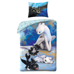 SINGLE DUVET SET 140 X 200 CM HOW TO TRAIN YOUR DRAGON HTTD-6050BL