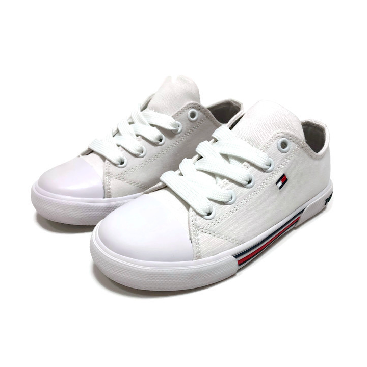 LOW CUT LACE-UP SNEAKER TOMMY HILFIGER WHITE 28-32