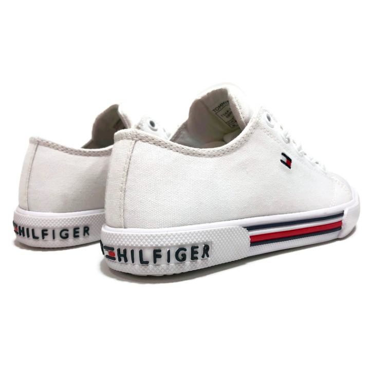 LOW CUT LACE-UP SNEAKER TOMMY HILFIGER WHITE 28-32
