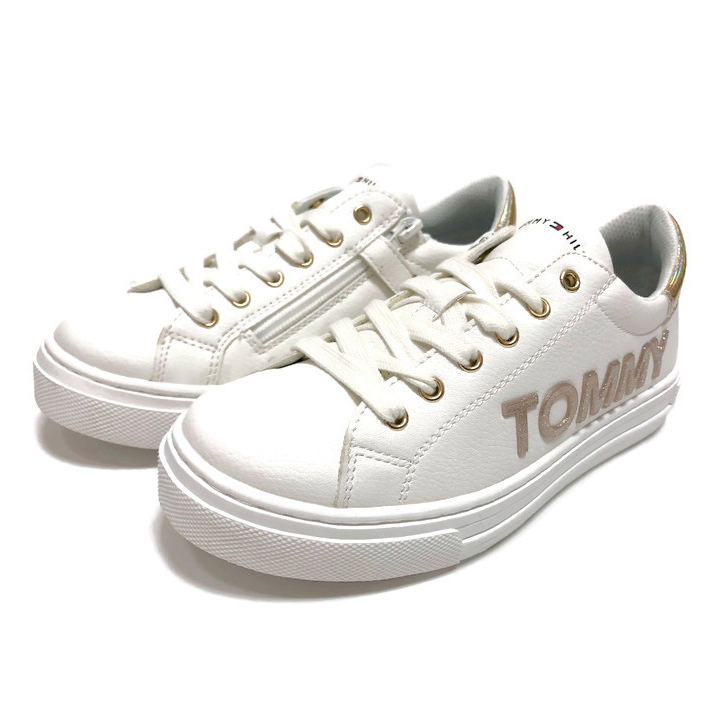 SNEAKERSY TOMMY HILFIGER X068 WHITE/GOLD