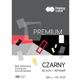 TECHNICAL BLOCK BLACK A3 HAPPY COLOR PREMIUM 220G