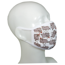 FACE MASK 4PLY EAR LOOP ACTIVE SILVER IONS CAT AMOR