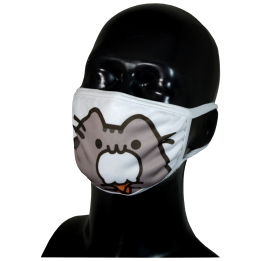 FACE MASK 4PLY EAR LOOP ACTIVE SILVER IONS CAT WITH ICE CREAM