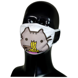 FACE MASK 4PLY EAR LOOP ACTIVE SILVER IONS CAT WITH PASTA