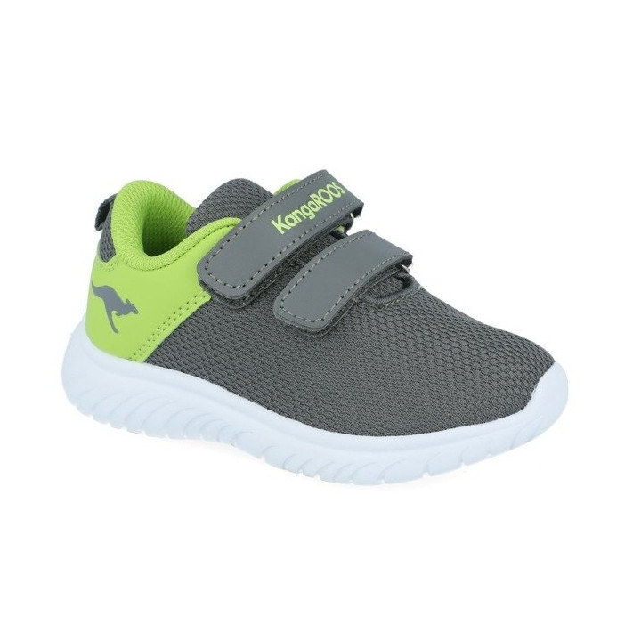 PÓŁBUTY DZIECIĘCE SPORTOWE KANGAROOS KI-LITE V STEEL GREY/LIME