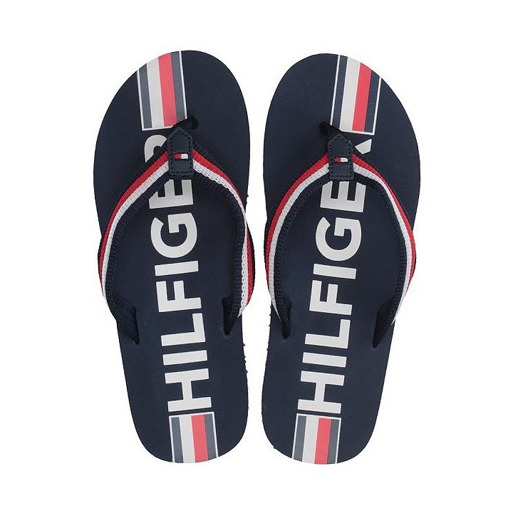 TOMMY HILFIGER MAXI LETTERING PRINT FLIP FLOP