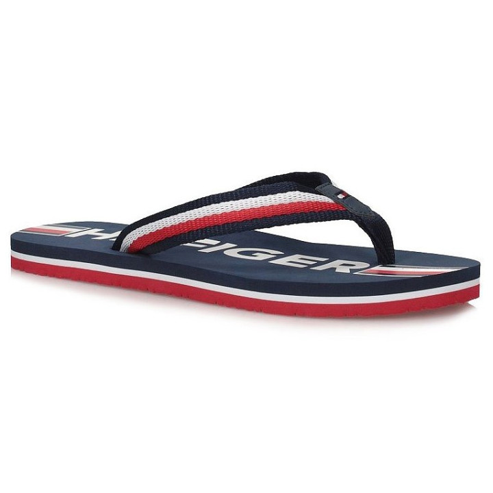 KLAPKI JAPONKI TOMMY HILFIGER MAXI LETTERING PRINT FLIP FLOP