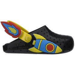 KLAPKI MINI MELISSA FURADINHA BABOUCH 32767 BLACK/YELLOW