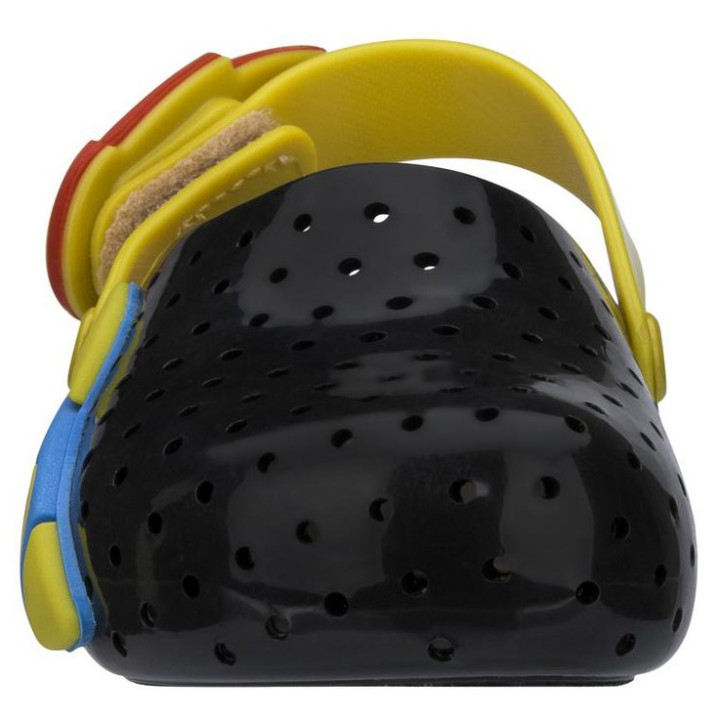 KLAPKI DZIECIĘCE MINI MELISSA FURADINHA BABOUCH 32767 BLACK/YELLOW