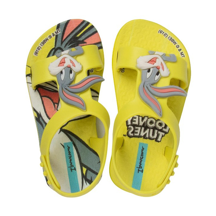 SANDAŁY PLAŻOWE IPANEMA LOONEY TUNES BABY YELLOW/NEON YELLOW