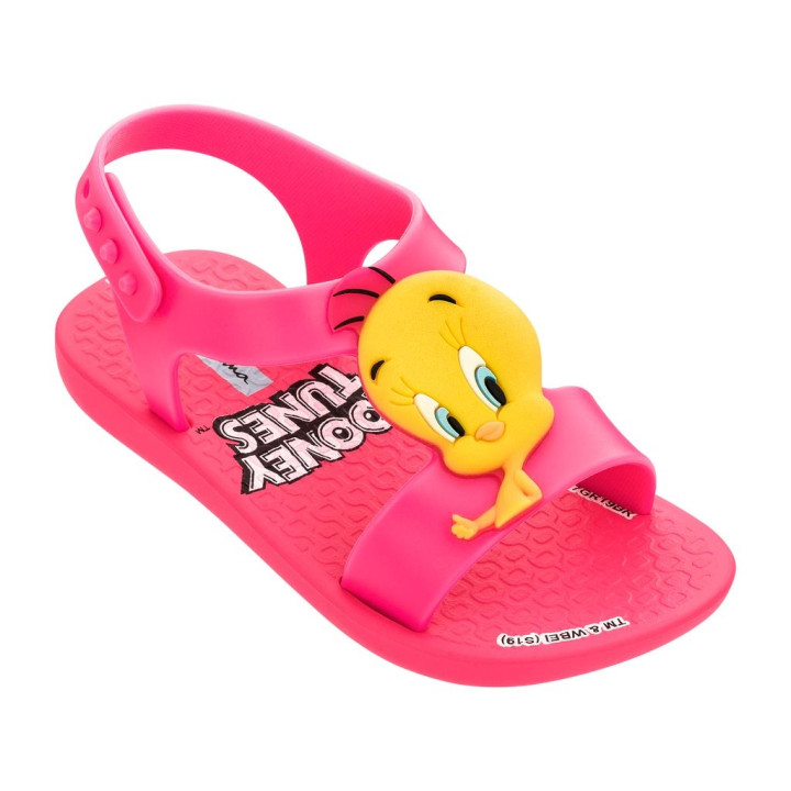 SANDAŁY PLAŻOWE IPANEMA LOONEY TUNES BABY PINK/NEON PINK
