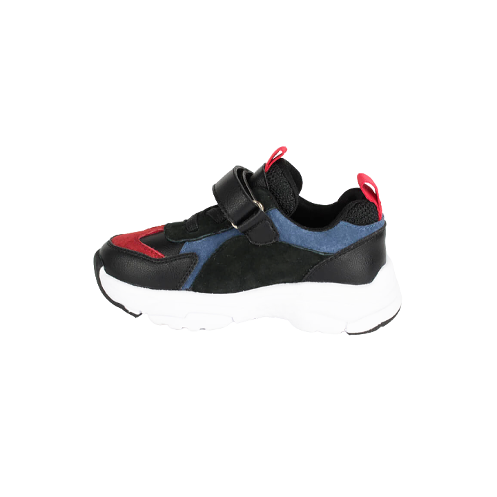 PÓŁBUTY DZIECIĘCE SNEAKERSY ABCKIDS BLACK/BLUE/RED