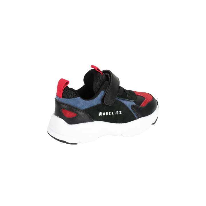 PÓŁBUTY DZIECIĘCE SNEAKERSY ABCKIDS BLACK/BLUE/RED