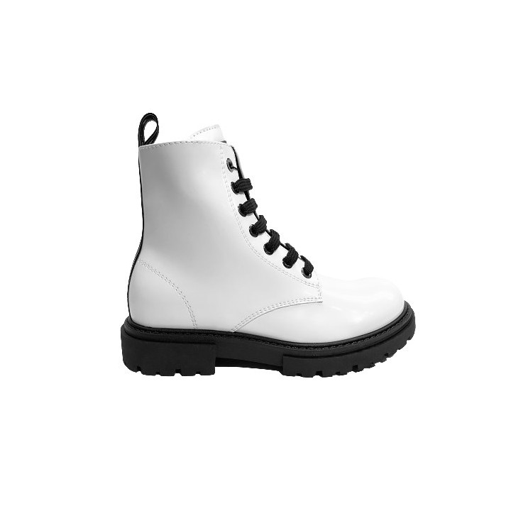 BOTKI OCIEPLANE TOMMY HILFIGER LACE-UP BOOT WHITE