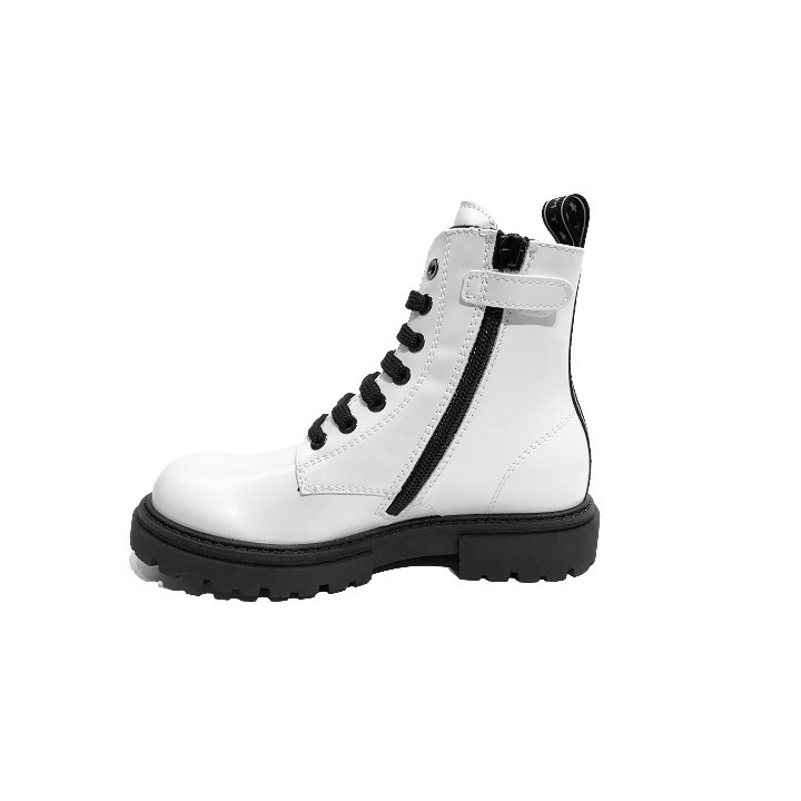 TOMMY HILFIGER LACE-UP BOOT WHITE