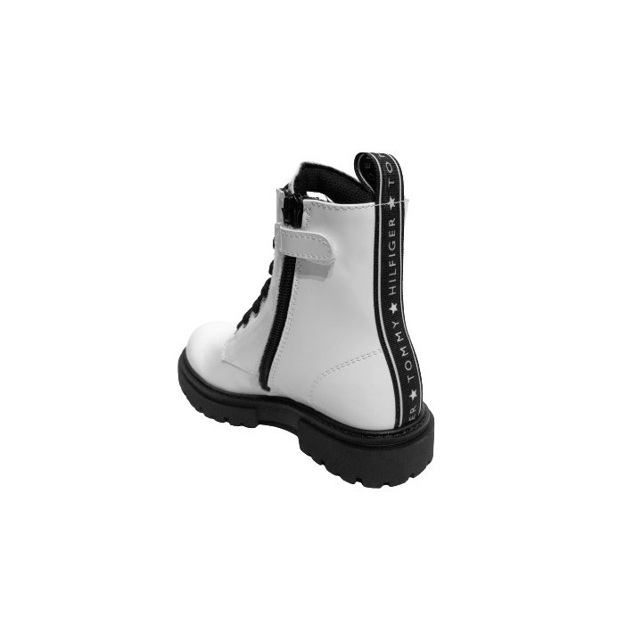 BOTKI OCIEPLANE TOMMY HILFIGER LACE-UP BOOT WHITE
