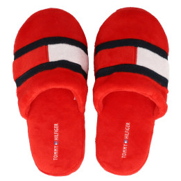 KAPCIE PLUSZOWE TOMMY HILFIGER SLIPPER RED
