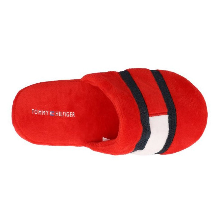 TOMMY HILFIGER SLIPPER RED PLUSH