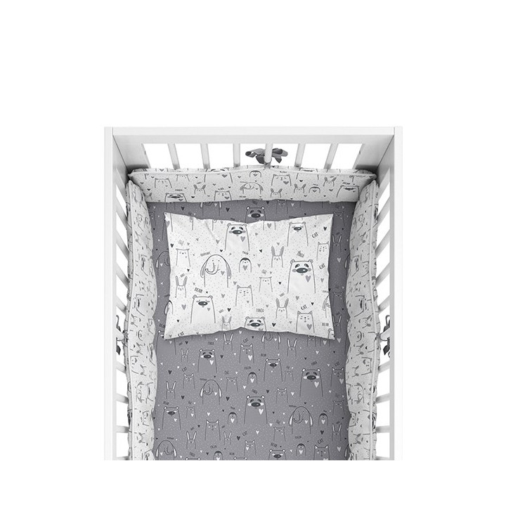 BABY BEDDING SET MAYAMOO 90 X 100 CM DEAD ANIMALS 2947AB