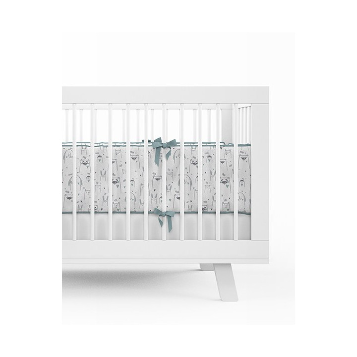 BABY BEDDING SET + BUMPER MAYAMOO 90 X 120 CM DEAD ANIMALS 2947CD