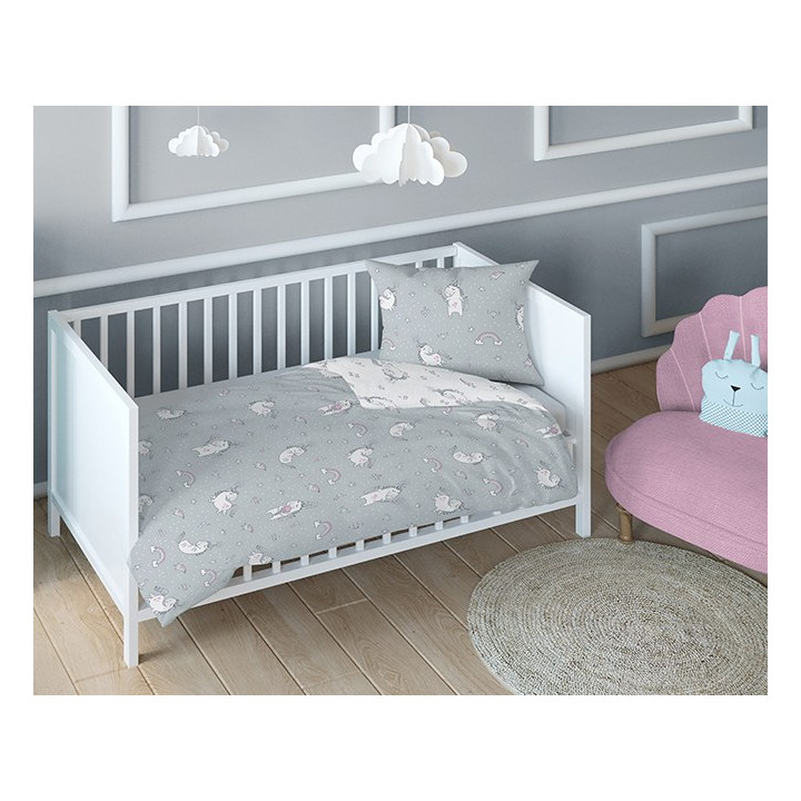 POŚCIEL BAWEŁNIANA + OCHRANIACZ MAYAMOO 90 X 120 CM MAGICZNI PRZYJACIELE 2945CD