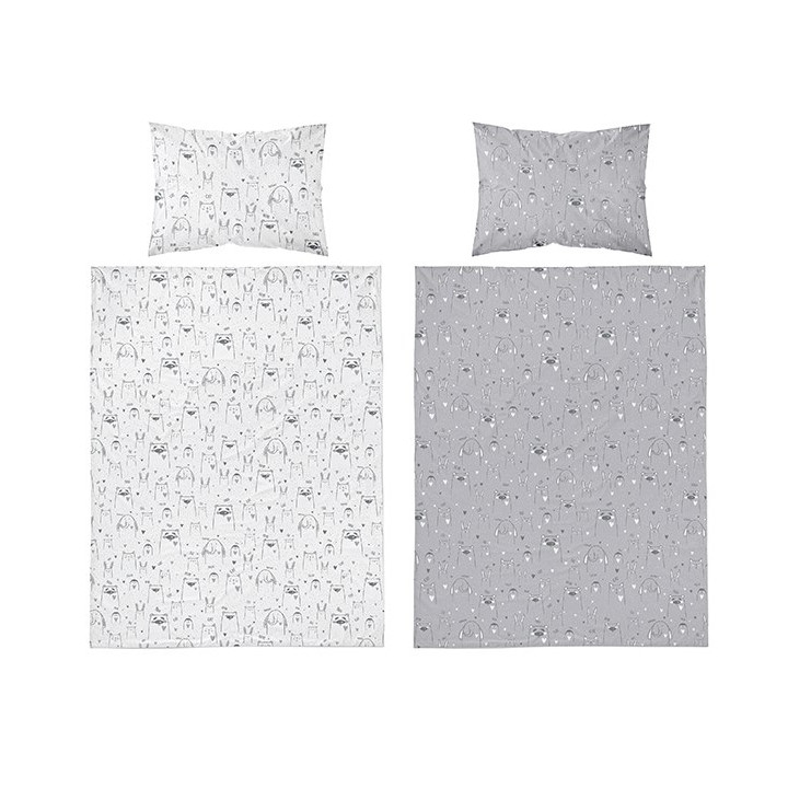 BABY BEDDING SET MAYAMOO 100 X 135 CM DEAD ANIMALS 2947AB