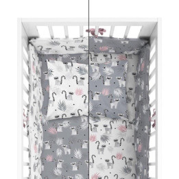 POŚCIEL BAWEŁNIANA + OCHRANIACZ MAYAMOO 100 X 135 CM WESOŁE URWISY 2948CD