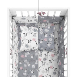 BABY BEDDING SET + BUMPER MAYAMOO 100 X 135 CM MERRY RAINS 2948CD