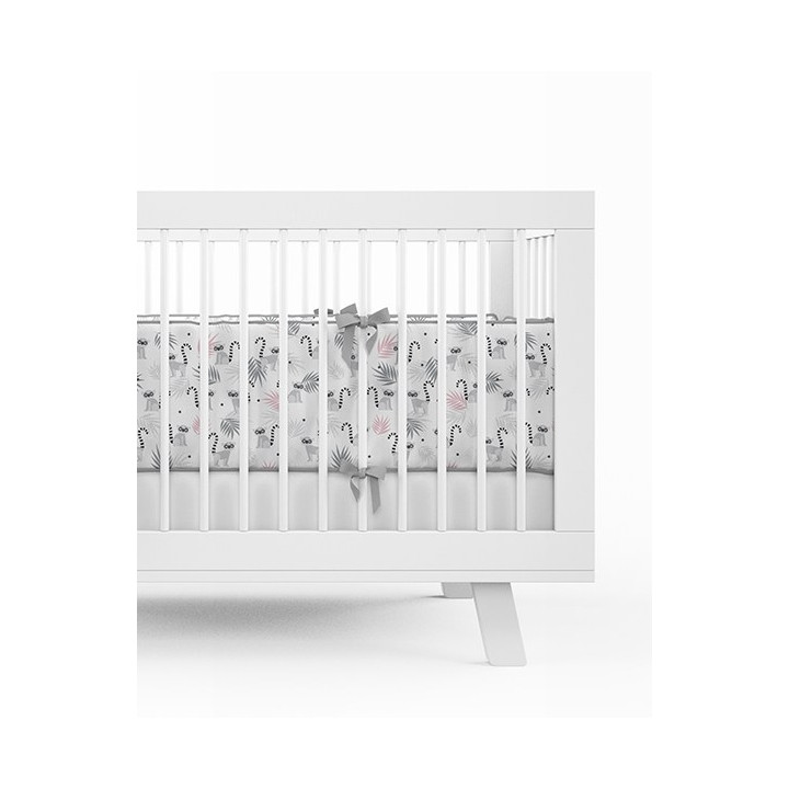 BABY BEDDING SET + BUMPER MAYAMOO 100 X 135 CM MERRY RAINS 2948CD