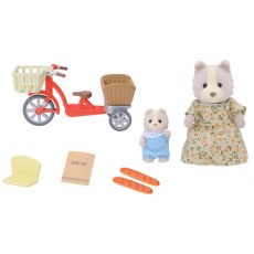 SYLVANIAN FAMILIES CYCLING WITH MOTHER 4281