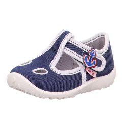 PANTOFLE TEKSTYLNE KAPCIE SUPERFIT SPOTTY BLAU 0-609248-8000