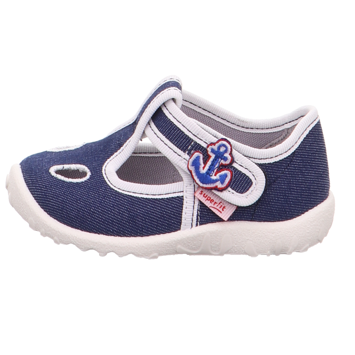 PANTOFLE TEKSTYLNE KAPCIE SUPERFIT SPOTTY BLAU 0-609248-8000