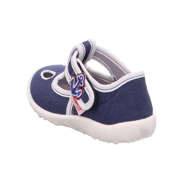 PANTOFLE TEKSTYLNE KAPCIE SUPERFIT SPOTTY BLAU 0-609248-8000