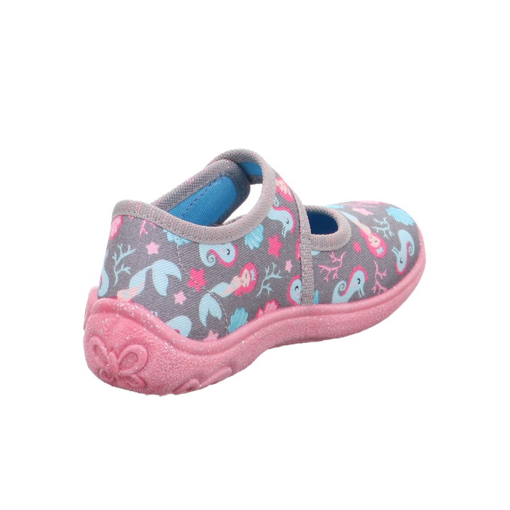 PANTOFLE TEKSTYLNE KAPCIE SUPERFIT BELINDA GRAU 1-800288-2010