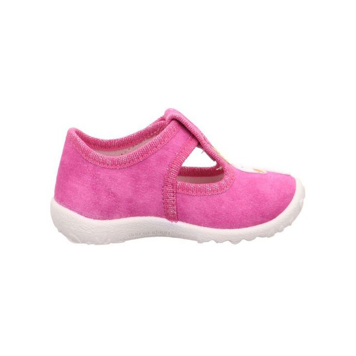 PANTOFLE TEKSTYLNE KAPCIE SUPERFIT SPOTTY ROSA 1-009256-5000