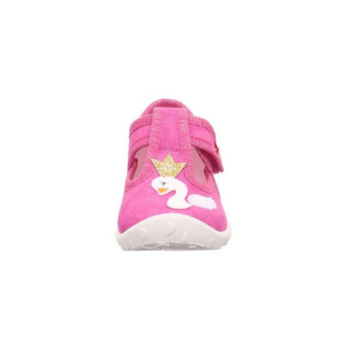 PANTOFLE TEKSTYLNE KAPCIE SUPERFIT SPOTTY ROSA 1-009256-5000