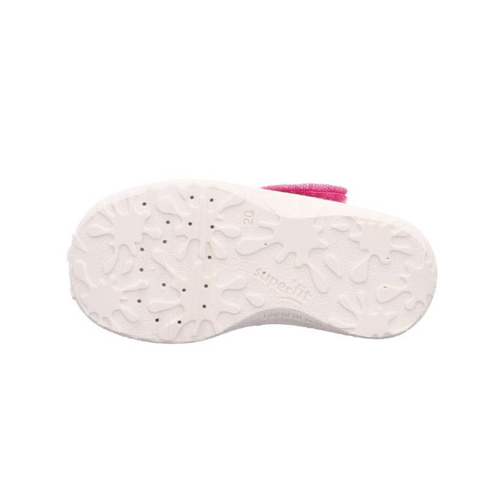 PANTOFLE TEKSTYLNE KAPCIE SUPERFIT SPOTTY ROSA 1-009256-5000