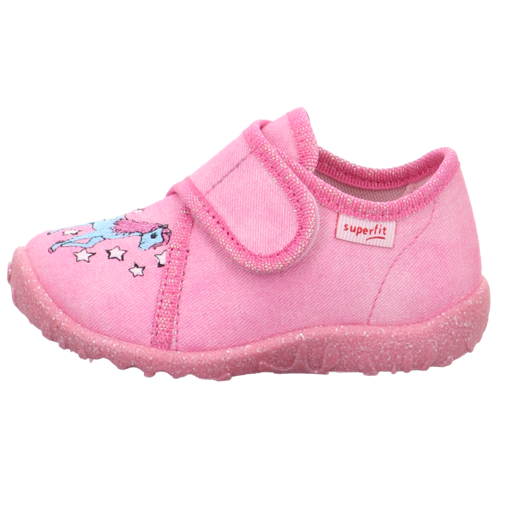 PANTOFLE TEKSTYLNE KAPCIE SUPERFIT SPOTTY ROSA 1-009254-5000
