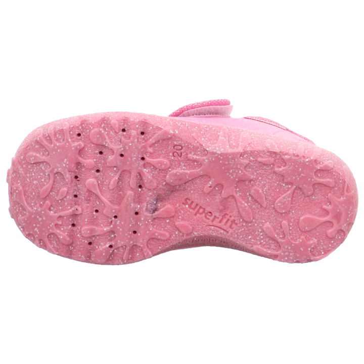 PANTOFLE TEKSTYLNE KAPCIE SUPERFIT SPOTTY ROSA 1-009254-5000