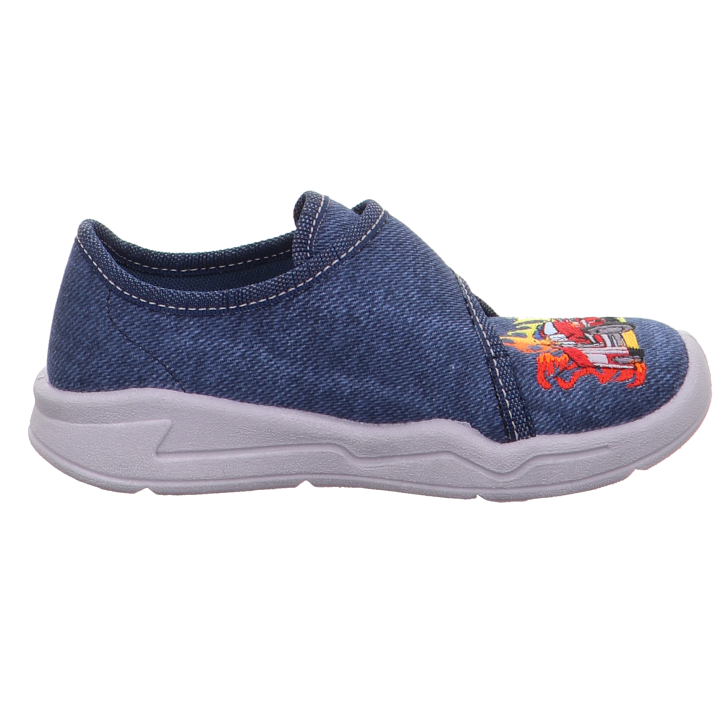 PANTOFLE TEKSTYLNE KAPCIE SUPERFIT BENNY BLAU 0-600298-8100