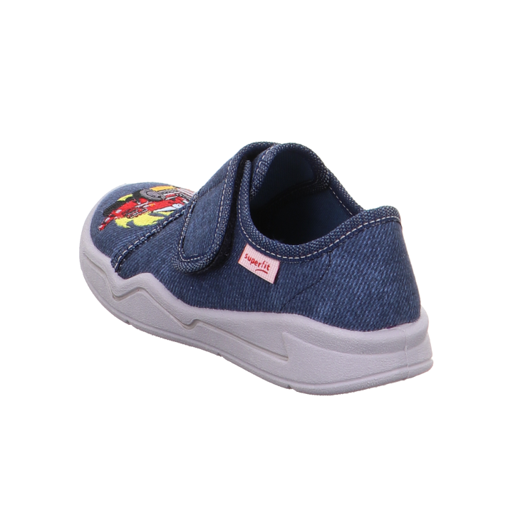 PANTOFLE TEKSTYLNE KAPCIE SUPERFIT BENNY BLAU 0-600298-8100