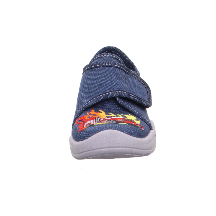 PANTOFLE TEKSTYLNE KAPCIE SUPERFIT BENNY BLAU 0-600298-8100