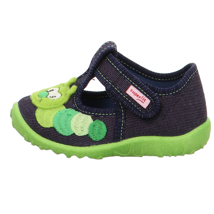 PANTOFLE TEKSTYLNE KAPCIE SUPERFIT SPOTTY BLAU 0-609256-8000
