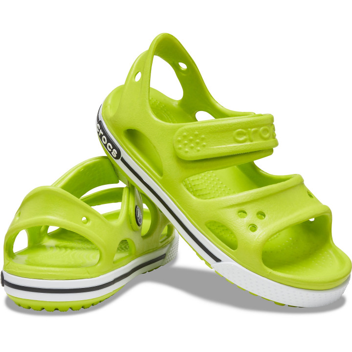 CROCS KIDS CROCBAND™ II SANDAL 14854 LIME PUNCH/BLACK